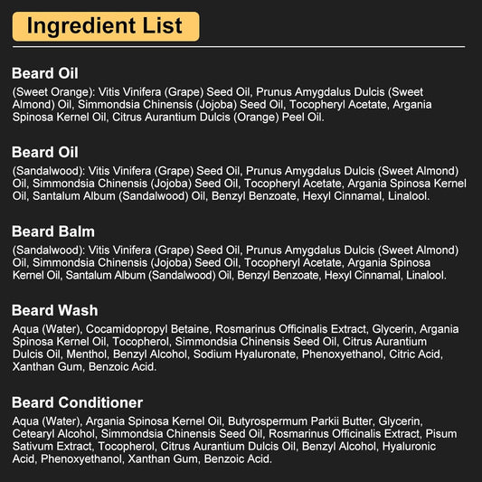 Beard Grooming Kit for Men Gifts w/Beard Conditioner, 2 Scent Oil, Birthday Christmas Gifts Secret Santa Stocking Fillers Gifts for Men