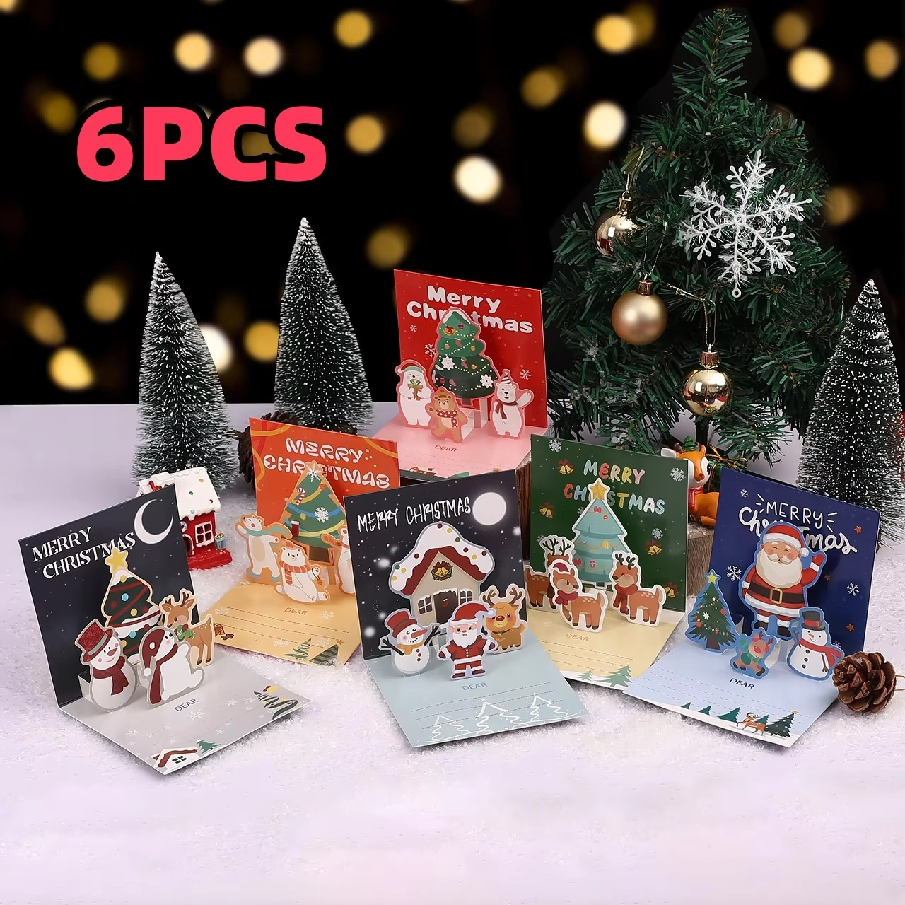 Christmas Greeting Cards with Envelopes Christmas Message Cards, Christmas Eve Gifts