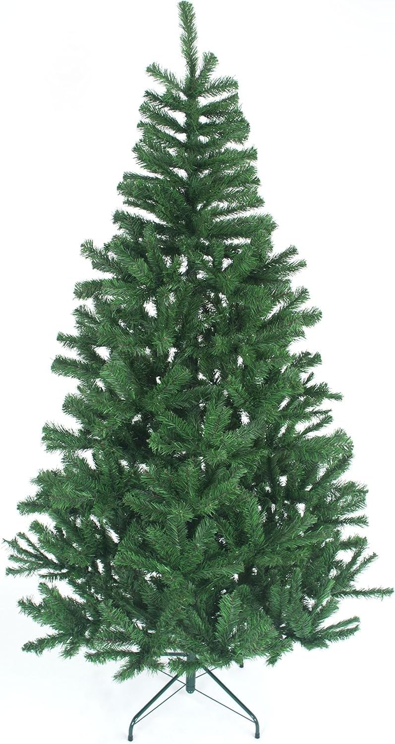 5ft Artificial Christmas Tree, 521 Tips, Hinged Branches, Fireproof, Metal Stand