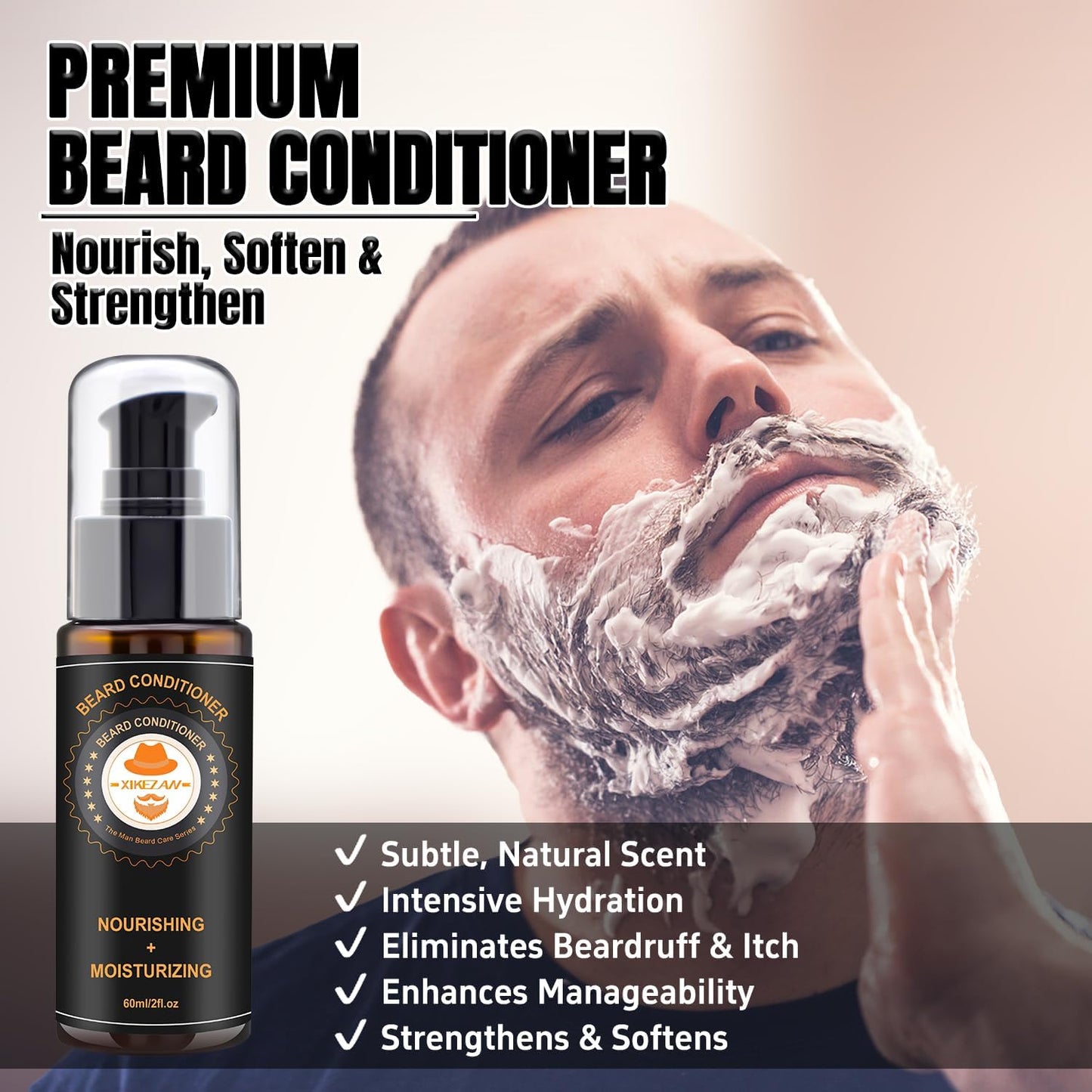 Beard Grooming Kit for Men Gifts w/Beard Conditioner, 2 Scent Oil, Birthday Christmas Gifts Secret Santa Stocking Fillers Gifts for Men