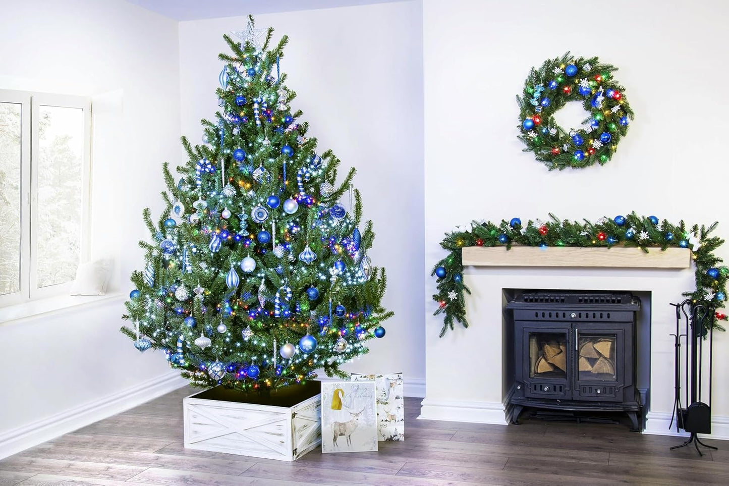 hristmas Tree World | 5ft Artificial Unlit Mountain Pine | Natural and Realistic Look with Bushy and Luxury Quality PVC