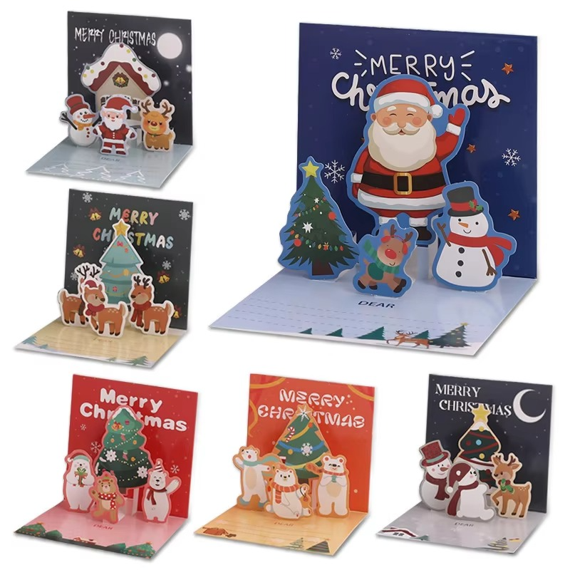 Christmas Greeting Cards with Envelopes Christmas Message Cards, Christmas Eve Gifts