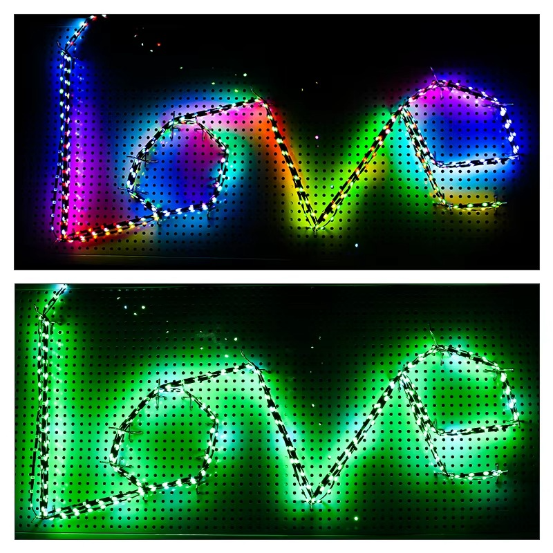 2811 5V RGB LED curtain Strip IP68 Waterproof Programmable Addressable Cuttable for Arduino Raspberry Pi led christmas lights