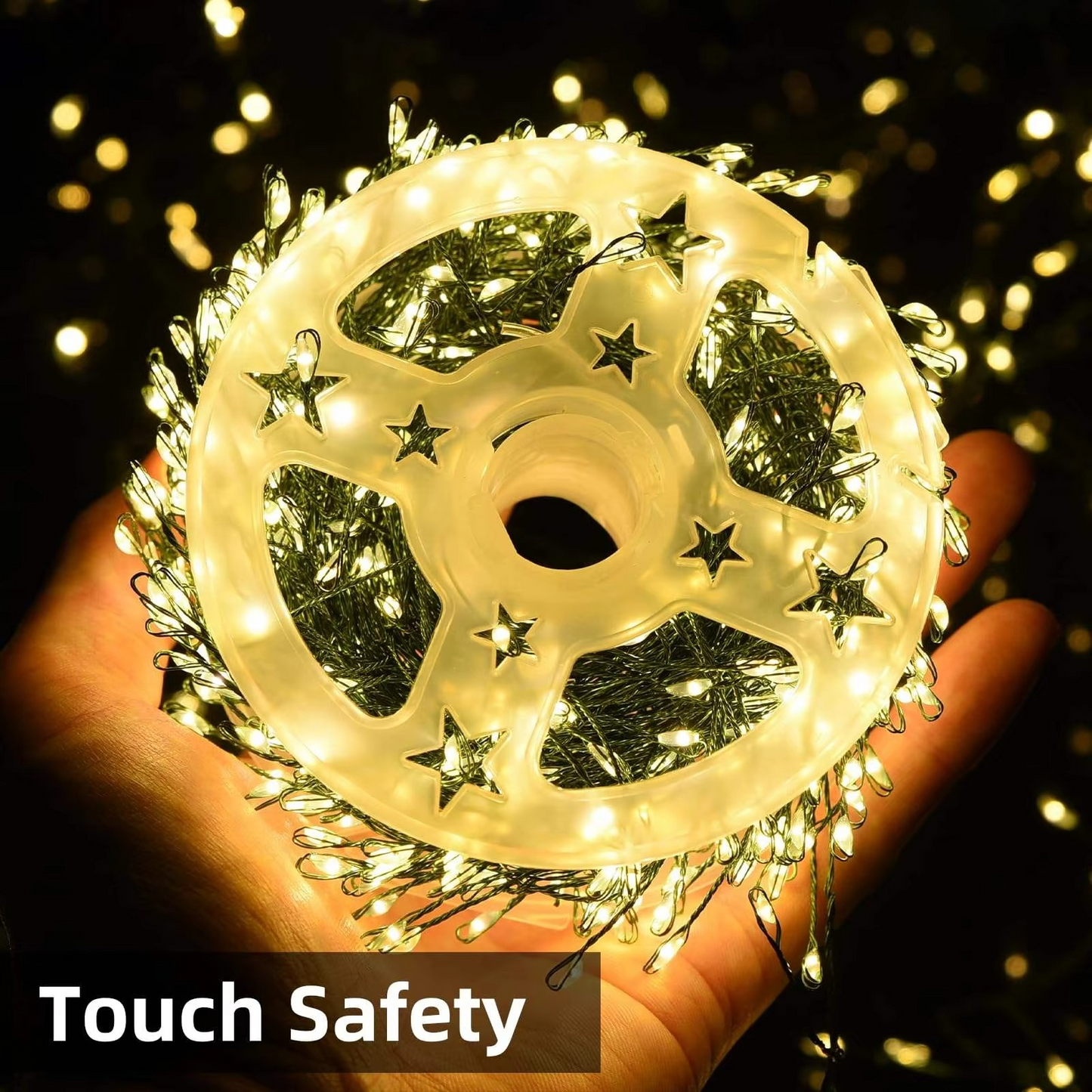 LED Firecracker String Lights 30-75M Garland Fairy Lights EU/US DC Holiday String Lights for Wedding Party Christmas Decoration