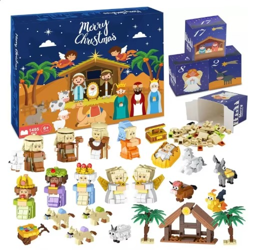 2026 Christmas Advent Gift 24-day Diy Countdown Calendar Festival Interesting Christmas Train Tree Surprise Decorations For Kids