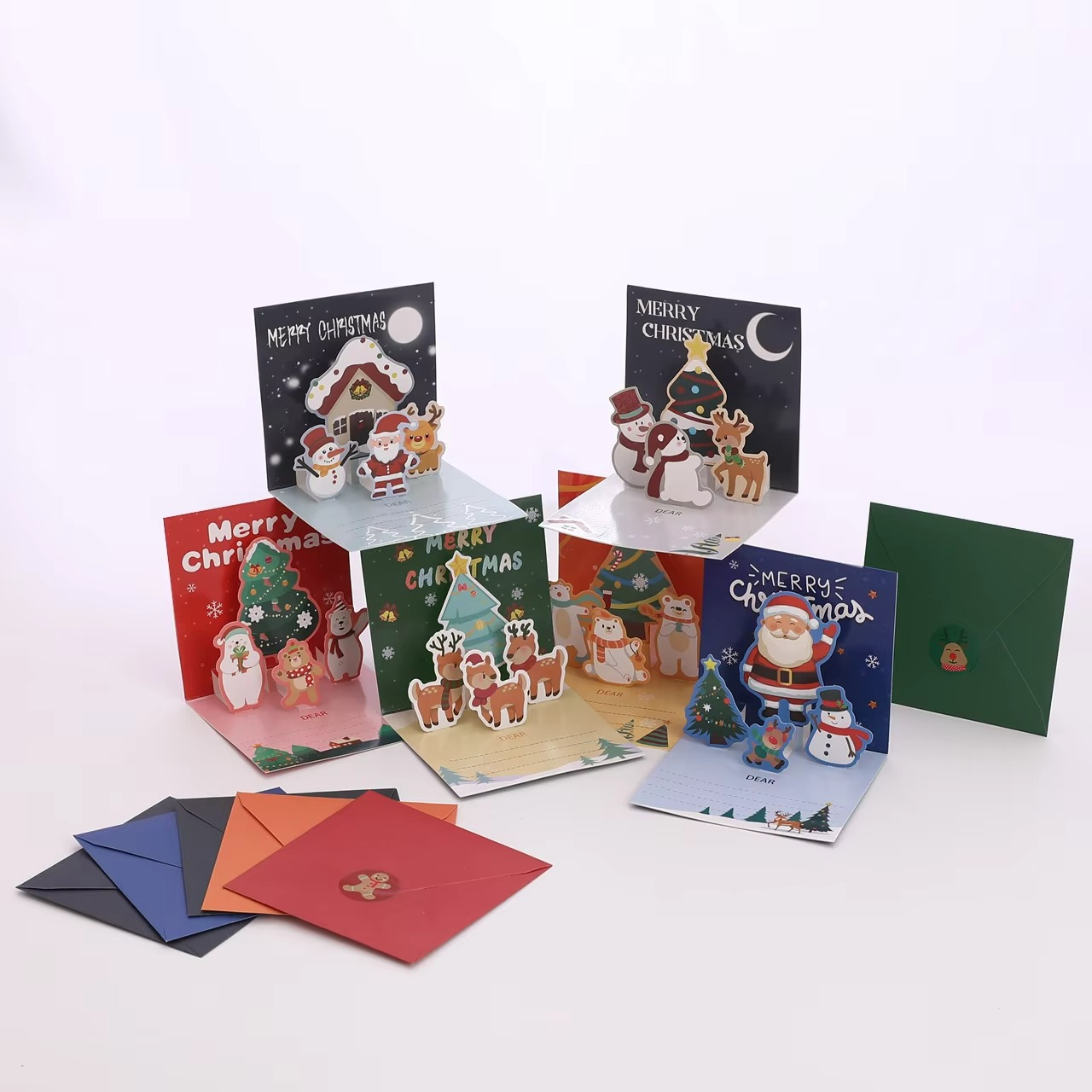 Christmas Greeting Cards with Envelopes Christmas Message Cards, Christmas Eve Gifts