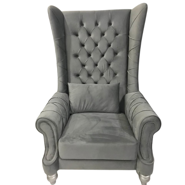 BestBuyy Single Seater Blue Fabric Armchair – Comfortable Lounge Chair