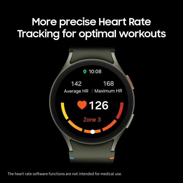 Samsung - Galaxy Watch7 Aluminum Smartwatch 40mm BT - Cream - Image 7